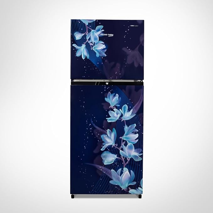 Voltas Beko RFF270D/WONBROI 230 Litres 2 Star Frost Free Double Door Refrigerator Nightangel Blue